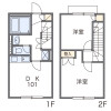 2DK Apartment to Rent in Oyama-shi Floorplan