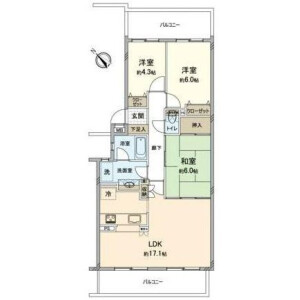 3LDK {building type} in Hatanodai - Shinagawa-ku Floorplan