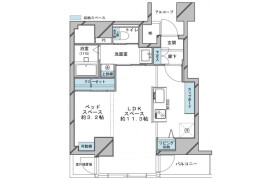 1R {building type} in Hamamatsucho - Minato-ku