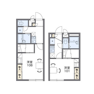 1K Apartment in Nakatahigashi - Yokohama-shi Izumi-ku Floorplan