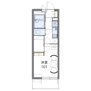 1K Mansion in Misaki - Osaka-shi Suminoe-ku Floorplan