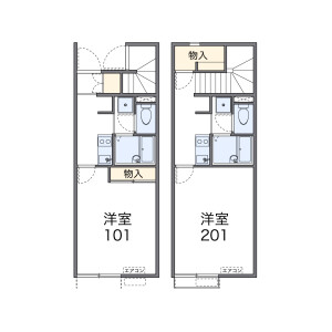 1K Apartment in Midoricho - Chiba-shi Inage-ku Floorplan