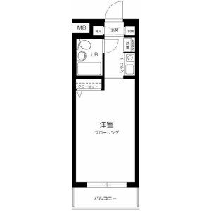 1K Mansion in Asahigaoka - Nerima-ku Floorplan