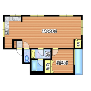 1LDK Mansion in Shoto - Shibuya-ku Floorplan