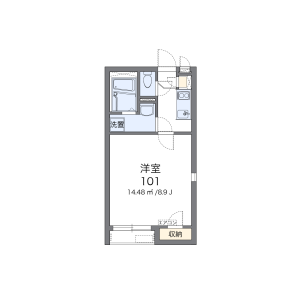 1K Mansion in Shindo - Sagamihara-shi Minami-ku Floorplan