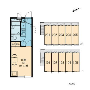 1K Apartment in Ishikawa - Fujisawa-shi Floorplan