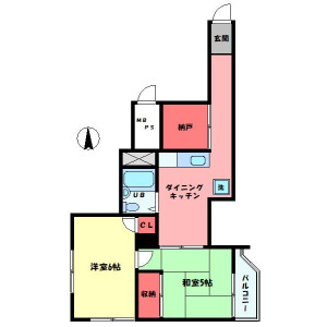 2DK Mansion in Shinjuku - Shinjuku-ku Floorplan