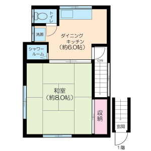 1DK 맨션 in Nishiogu - Arakawa-ku Floorplan
