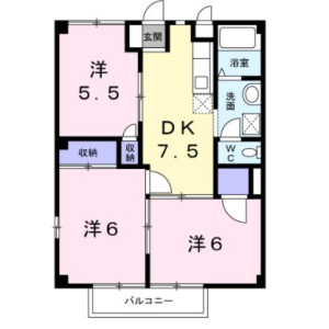 3DK Mansion in Komazawa - Setagaya-ku Floorplan
