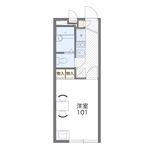 1K Mansion in Yutaka - Nagoya-shi Minami-ku Floorplan