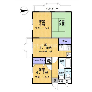 3DK Mansion in Yanaka - Adachi-ku Floorplan