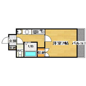 1K Mansion in Kawamata - Higashiosaka-shi Floorplan