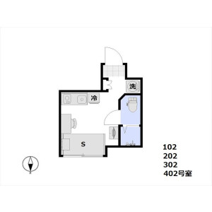 1R Mansion in Fukuzumi - Koto-ku Floorplan