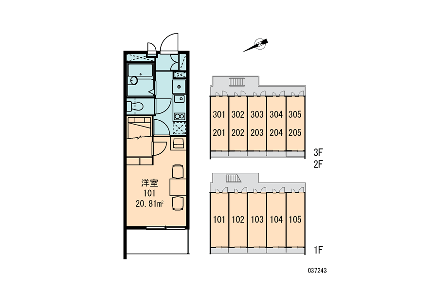 1k公寓出租 神奈川县横浜市港北区綱島東 Real Estate Japan