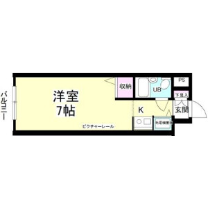 1R Mansion in Miyamotocho - Kawasaki-shi Kawasaki-ku Floorplan
