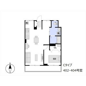 1LDK Mansion in Higashigotanda - Shinagawa-ku Floorplan