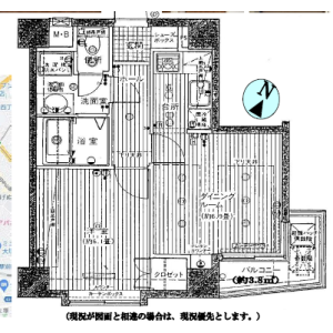 1DK {building type} in Kamiikebukuro - Toshima-ku Floorplan