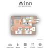 1R Serviced Apartment to Rent in Taito-ku Floorplan