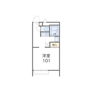 1K Apartment in Taishogun - Otsu-shi Floorplan