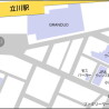 1K Apartment to Rent in Tachikawa-shi Access Map
