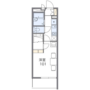 1K Mansion in Tsukuba - Kumagaya-shi Floorplan
