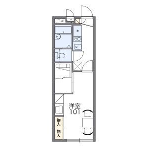 1K Apartment in Baba - Kaizuka-shi Floorplan