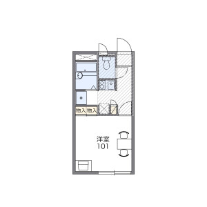 1K Mansion in Higashinakazawa - Kamagaya-shi Floorplan