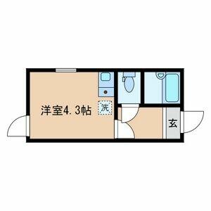 1R Apartment in Higashirokugo - Ota-ku Floorplan