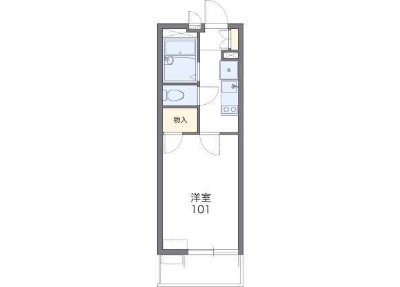 1K Apartment to Rent in Sakai-shi Nishi-ku Floorplan