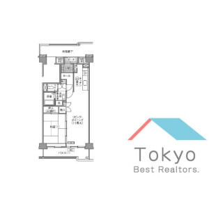 1LDK Mansion in Nishiochiai - Shinjuku-ku Floorplan