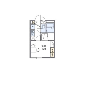1K Apartment in Nakamachi - Nishitokyo-shi Floorplan