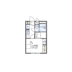 1K Mansion in Kyojima - Sumida-ku Floorplan