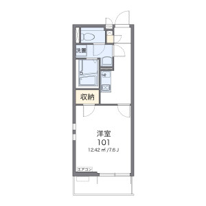 1K Mansion in Minamihatogaya - Kawaguchi-shi Floorplan