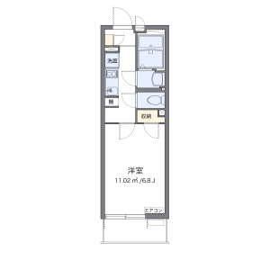 1K Mansion in Shindencho - Chiba-shi Chuo-ku Floorplan