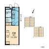1K Apartment to Rent in Nagareyama-shi Layout Drawing