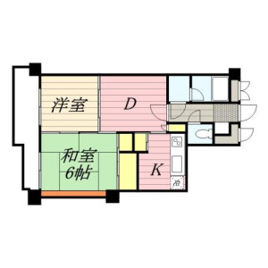 江东区亀戸-2DK公寓大厦 楼层布局