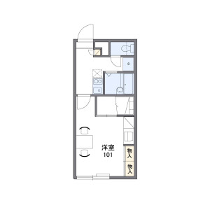 1K Apartment in Kita9-jonishi - Sapporo-shi Chuo-ku Floorplan