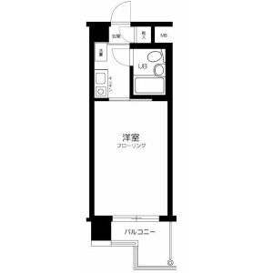 1K Mansion in Nishiogikita - Suginami-ku Floorplan
