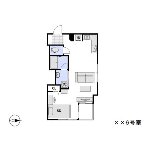 1R Mansion in Shimomeguro - Meguro-ku Floorplan