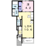1LDK 公寓