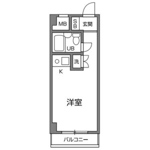 狛江市岩戸南-1R公寓大廈 房間格局