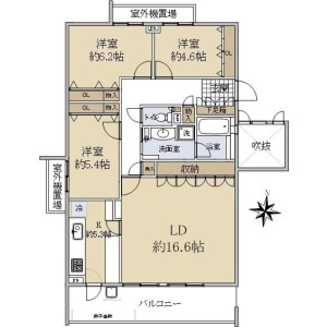 3LDK {building type} in Takakuracho - Nishinomiya-shi Floorplan