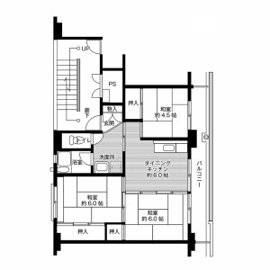 3DK Mansion in Onahama okaona - Iwaki-shi Floorplan