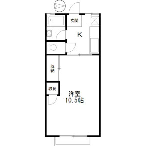 1K Apartment in Nakataminami - Yokohama-shi Izumi-ku Floorplan