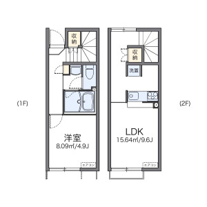 1LDK Apartment in Chimura - Hadano-shi Floorplan