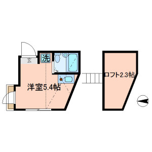 1R Apartment in Senju azuma - Adachi-ku Floorplan