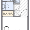 大阪市西成区出租中的1K公寓 房屋布局
