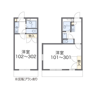 1K Apartment in Wakae minamimachi - Higashiosaka-shi Floorplan