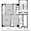 2DK Apartment to Rent in Kurayoshi-shi Floorplan