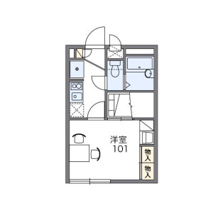 1K Apartment in Higashihiraga - Matsudo-shi Floorplan